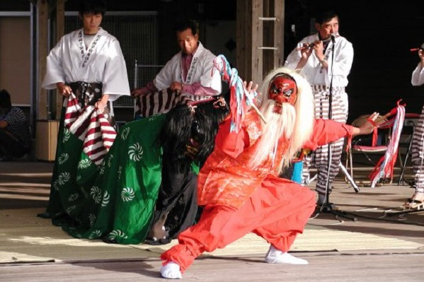 貝津の獅子こま舞（県指定無形民俗文化財）