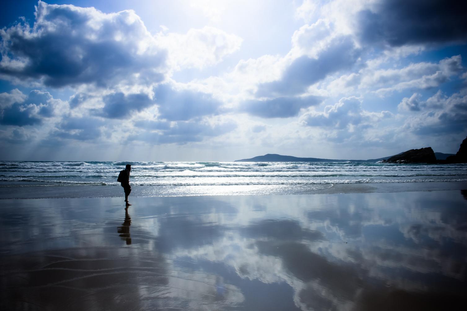五島列島福江島　日本有数の美しさを誇る白砂のビーチ「高浜海水浴場」～海の鏡で空を映そう～-0