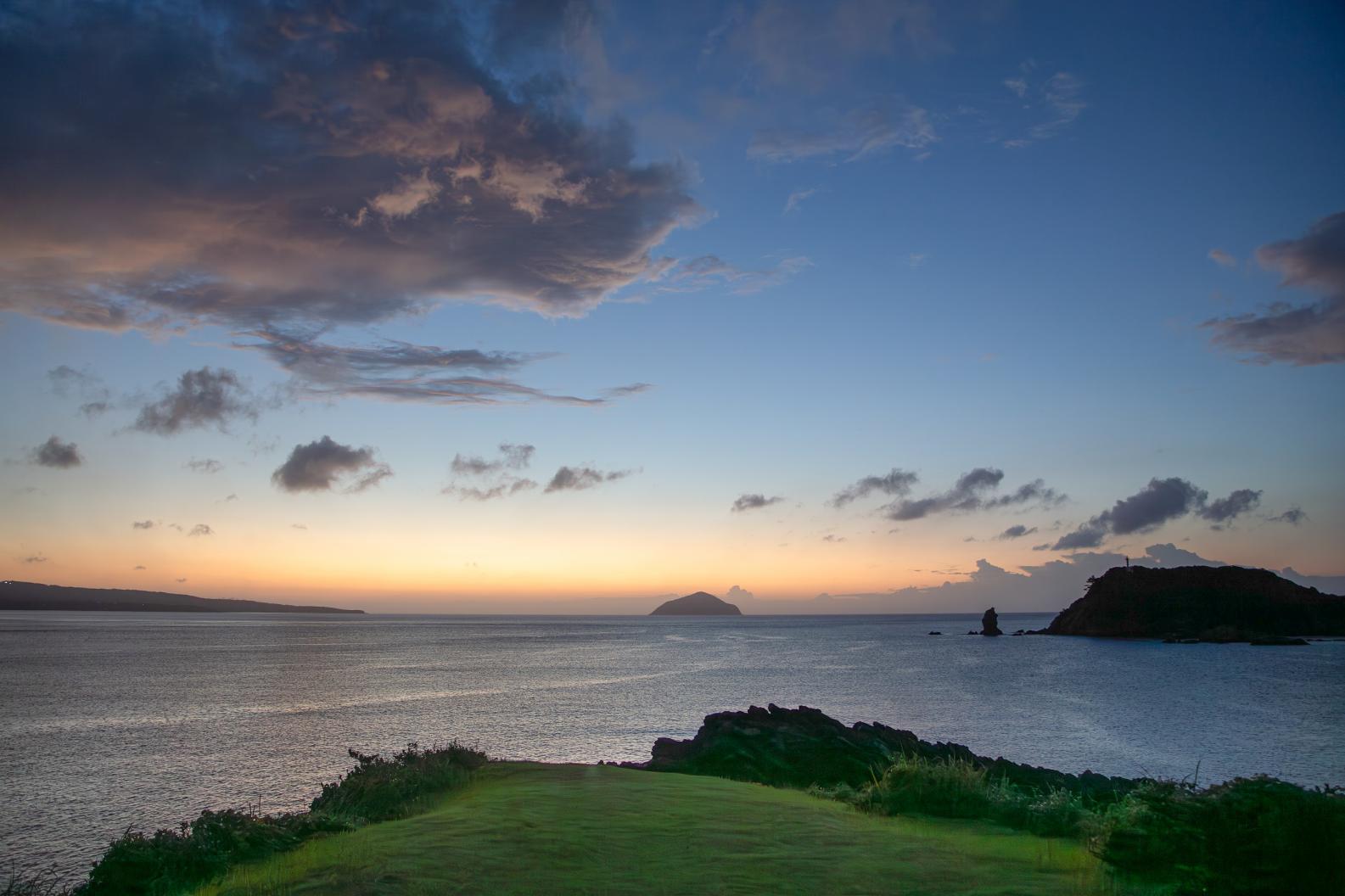 【夕焼け】外海と沖の姫島をシルエットに出来る魚津ヶ崎-0