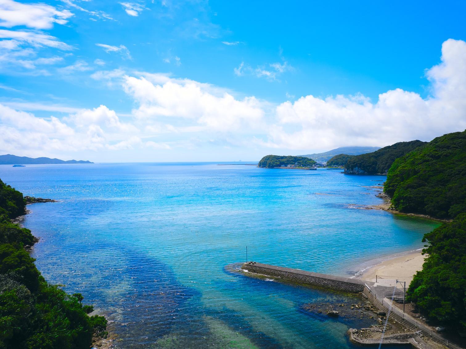 美しい海に歴史が眠る、五島の穴場・六方海水浴場-0