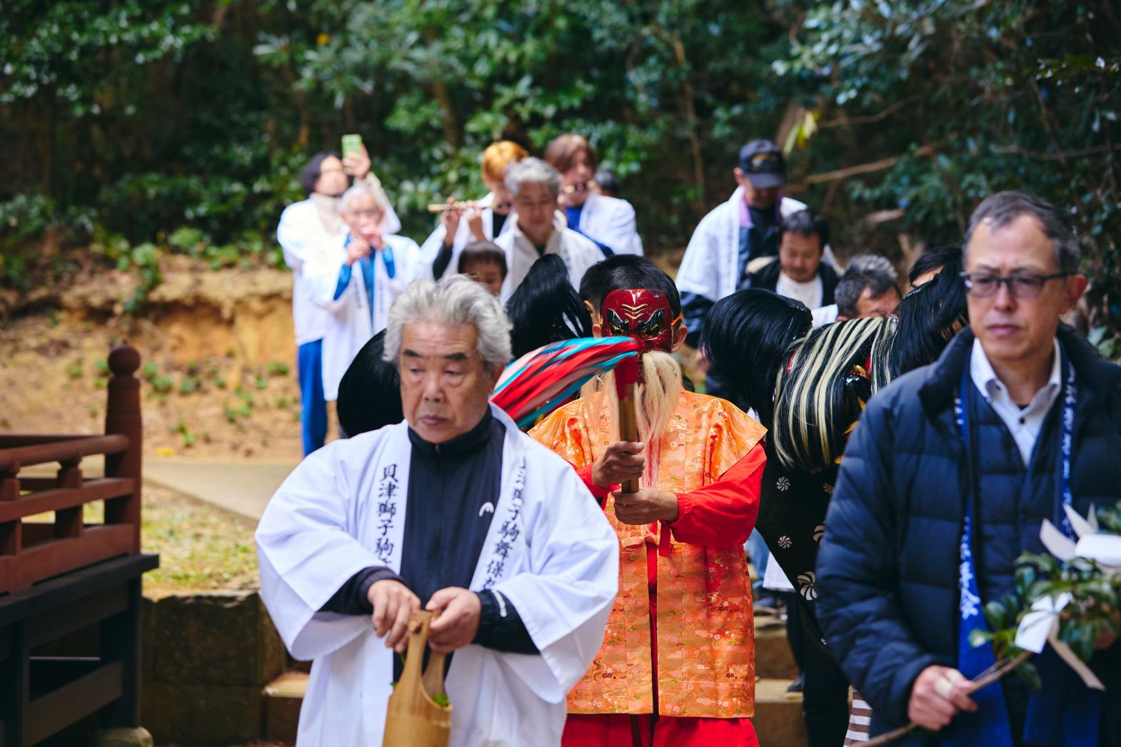 貝津の獅子こま舞（県指定無形民俗文化財）-9