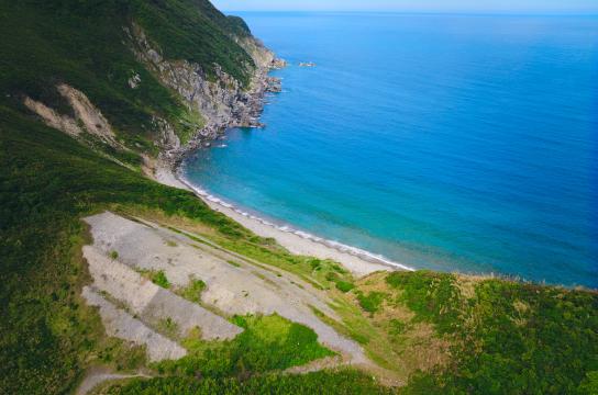 ノコビ浦の防風堤-5