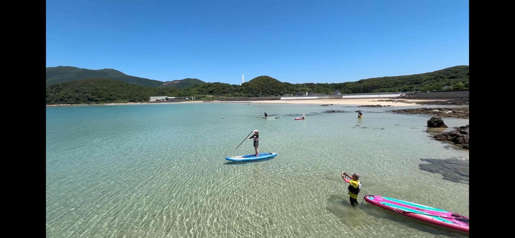 絶景の海岸でSUPシュノーケリング♪-1
