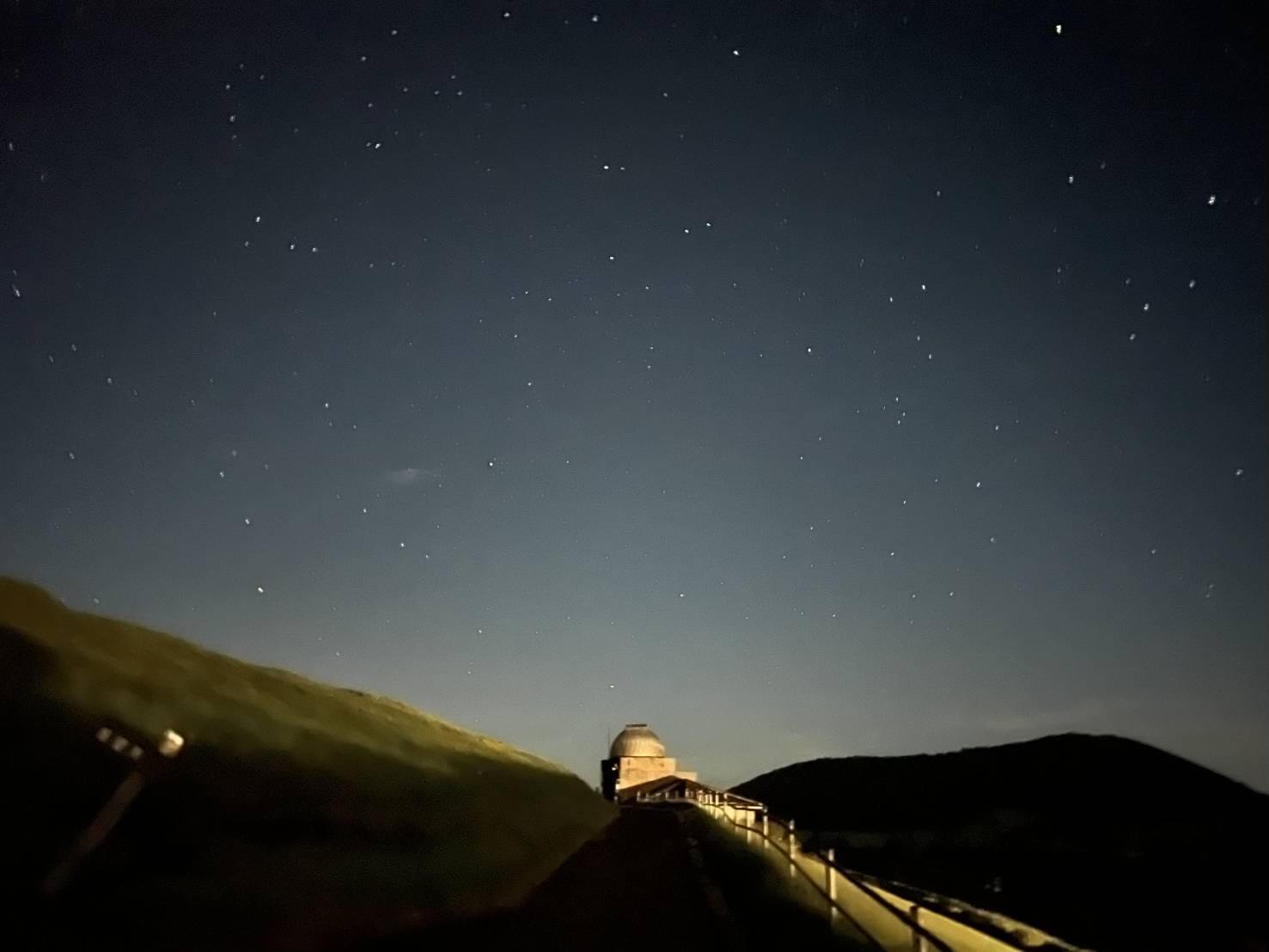 満天の星を見る